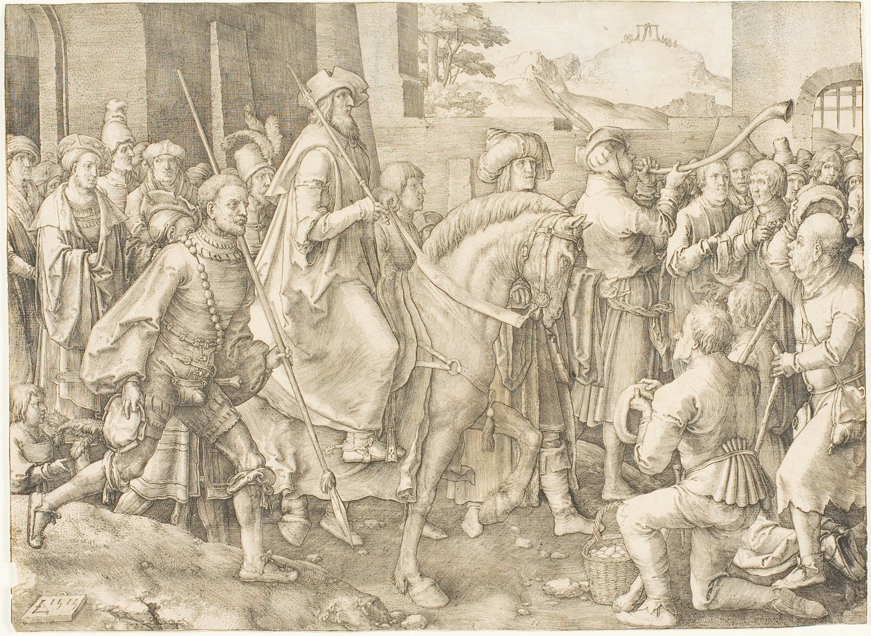 El Triunfo de Mardoqueo de Lucas van Leyden