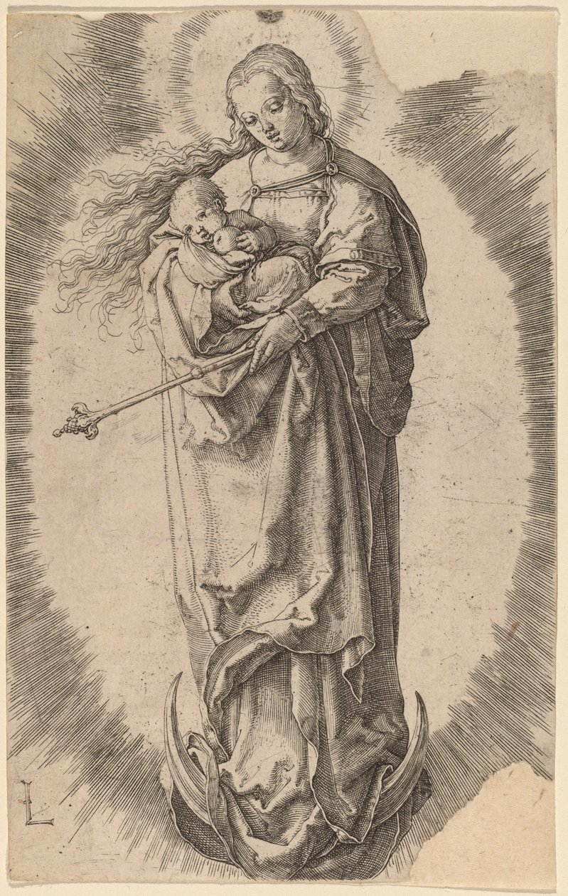 La Virgen y el Niño en la Media Luna de Lucas van Leyden