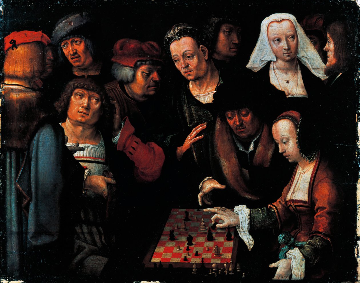 Los jugadores de ajedrez de Lucas van Leyden