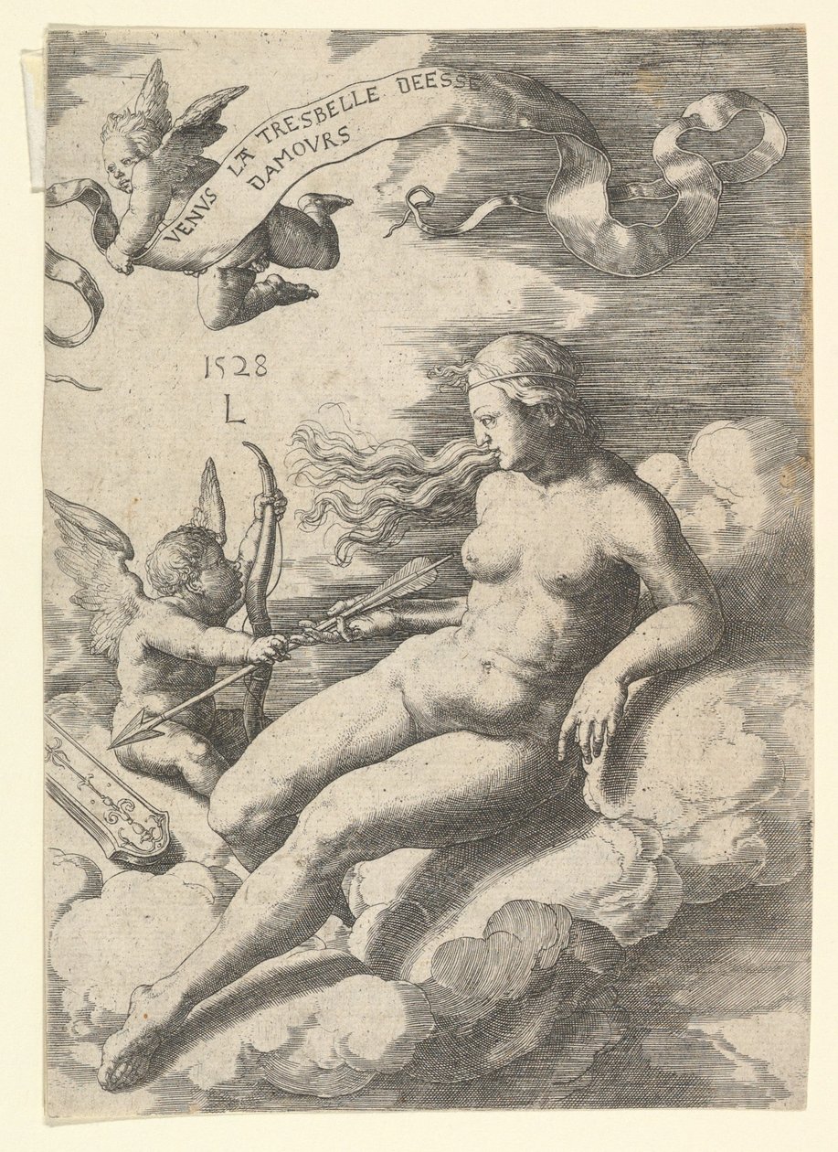 Venus y Cupido, 1528 de Lucas van Leyden