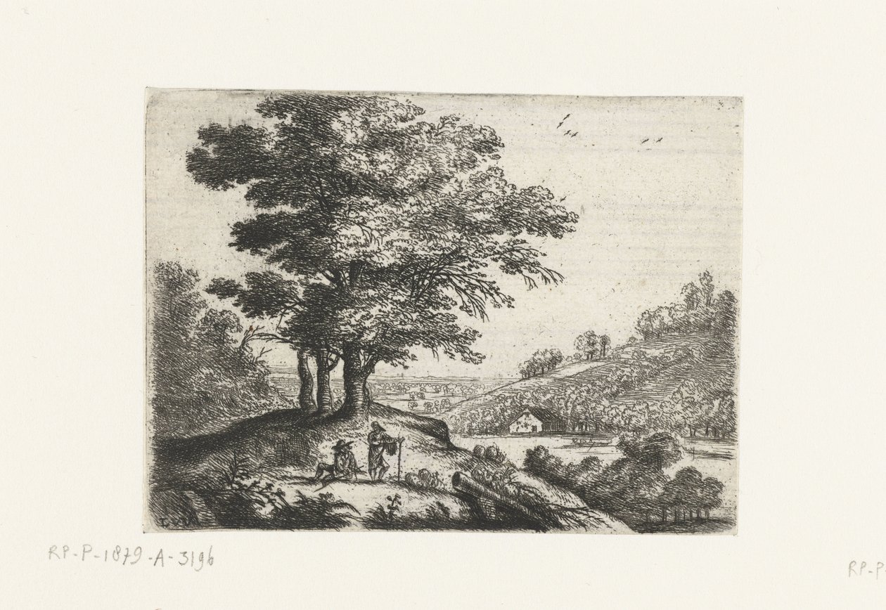 paisaje con un rio Pequeños paisajes (título de serie) de Lucas van Uden