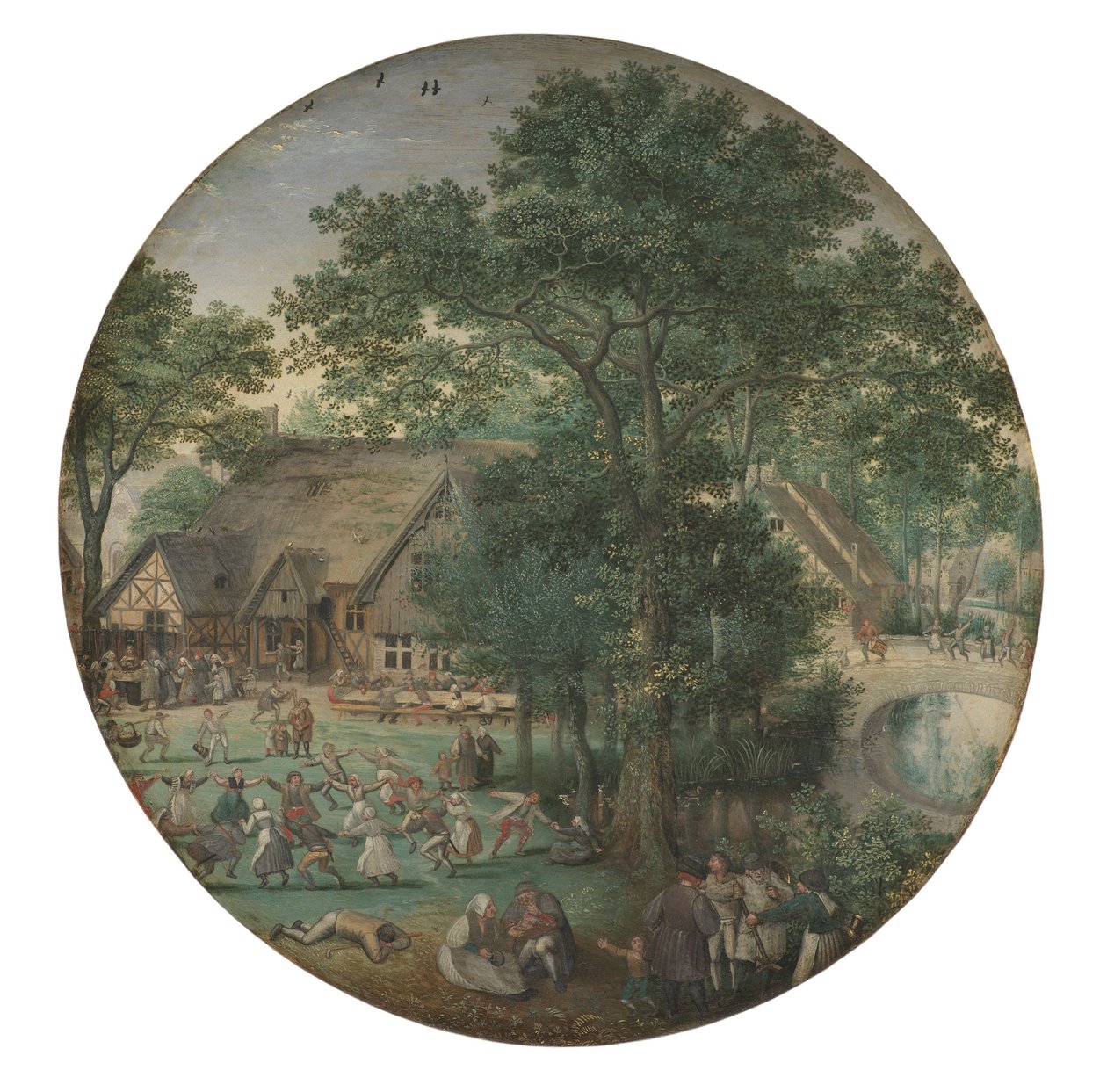 Boda campesina. El baile de la boda al aire libre de Lucas van Valckenborch
