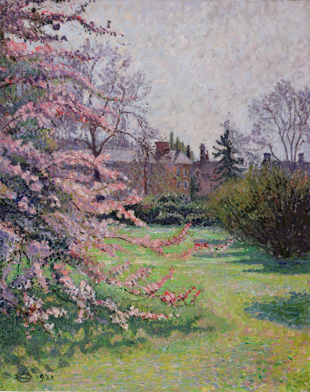 Flor de manzano japonés, Kew, 1921 de Lucien Pissarro