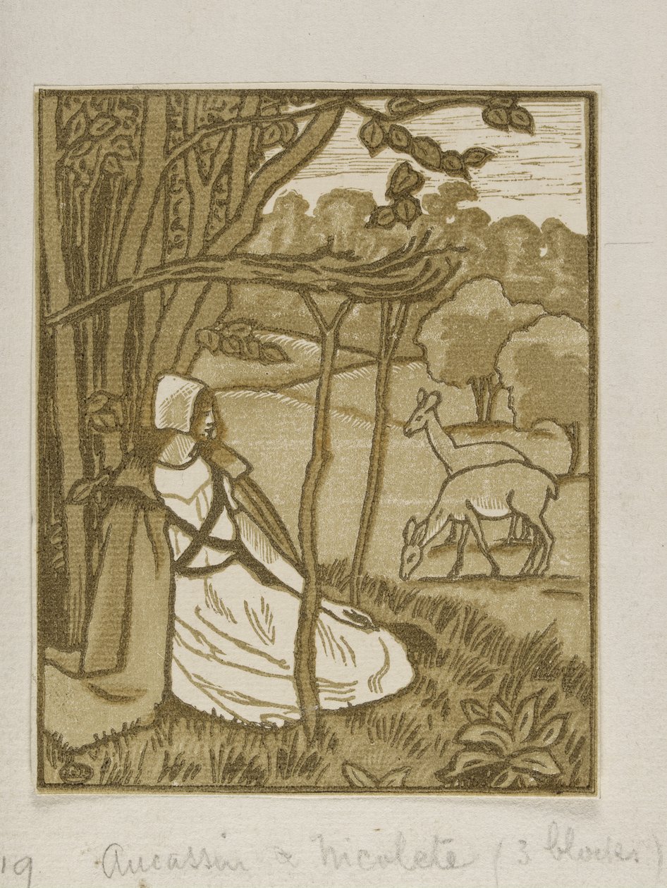 Catálogo manuscrito de los grabados en madera de Lucien Pissarro (grabado en madera) de Lucien Pissarro