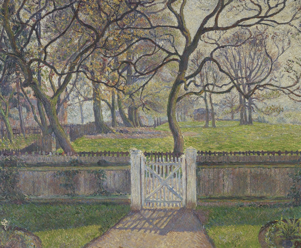 La puerta del jardín, Epping, 1894 de Lucien Pissarro