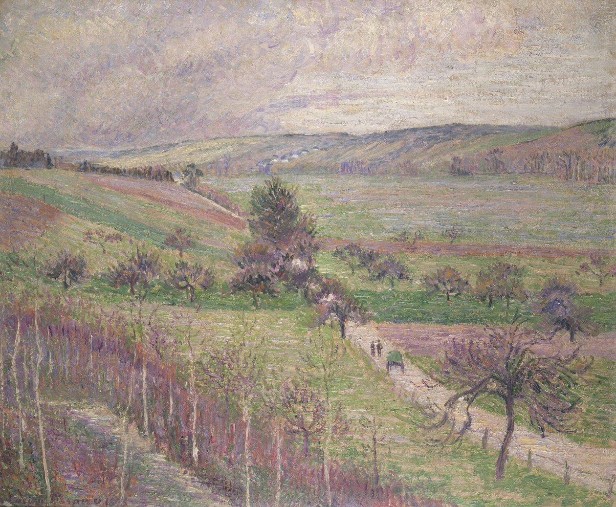 El Camino de Thierceville, Principios de Primavera, 1893 de Lucien Pissarro