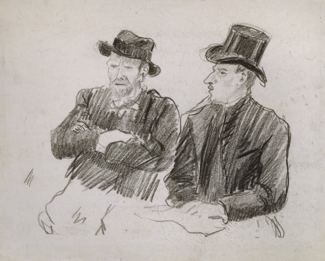 Van Gogh en conversación, 1890 de Lucien Pissarro