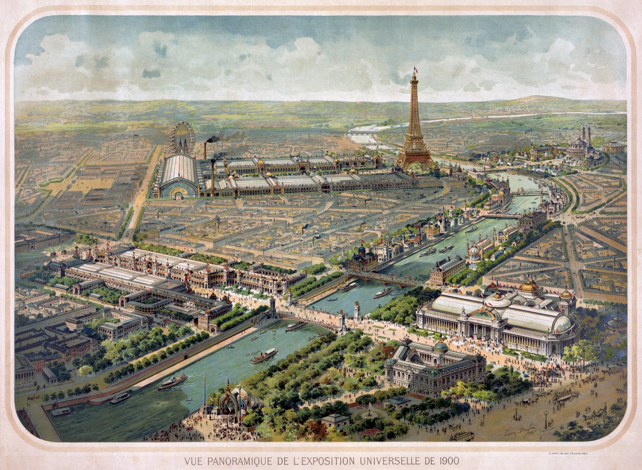 Vista panorámica de la Exposición Universal de 1900. de Lucien Baylac