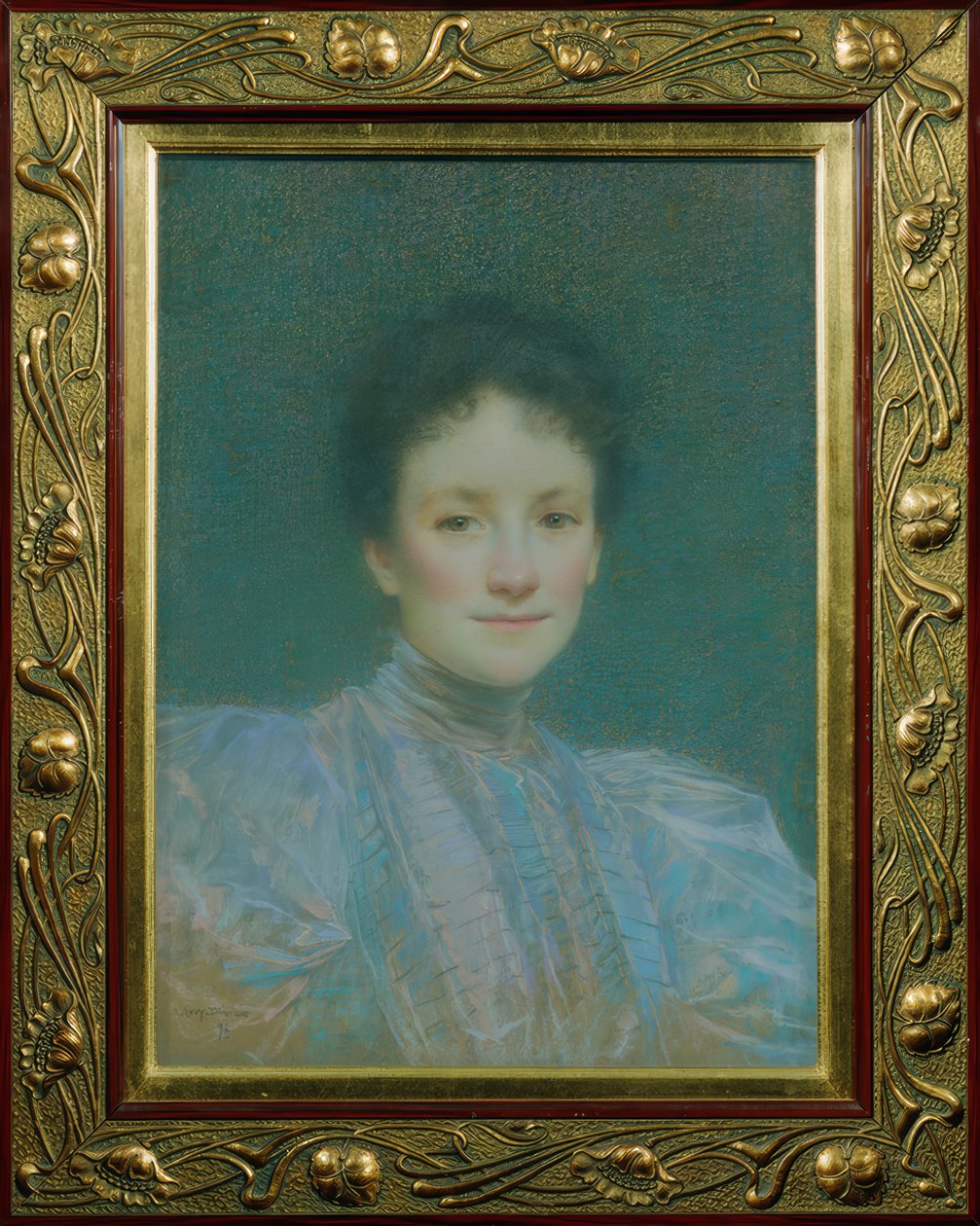 Retrato de mujer de Lucien Levy Dhurmer