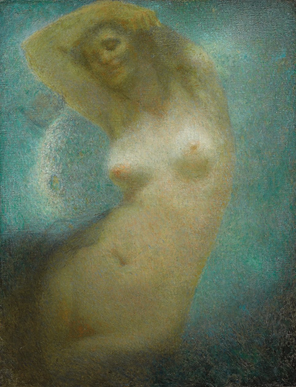 The Moonlight Sonata; La Sonate au Clair de Lune, c. 1925 (óleo sobre lienzo) de Lucien Levy Dhurmer