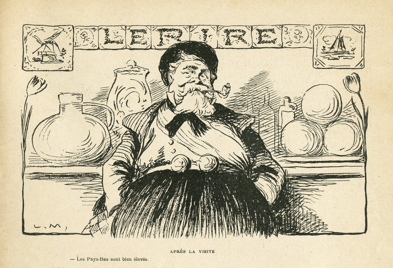 Ilustración en Le Rire, 08/06/12 - Después de la visita del Presidente - Fallieres Armand (1841-1931) (grabado) de Lucien Metivet