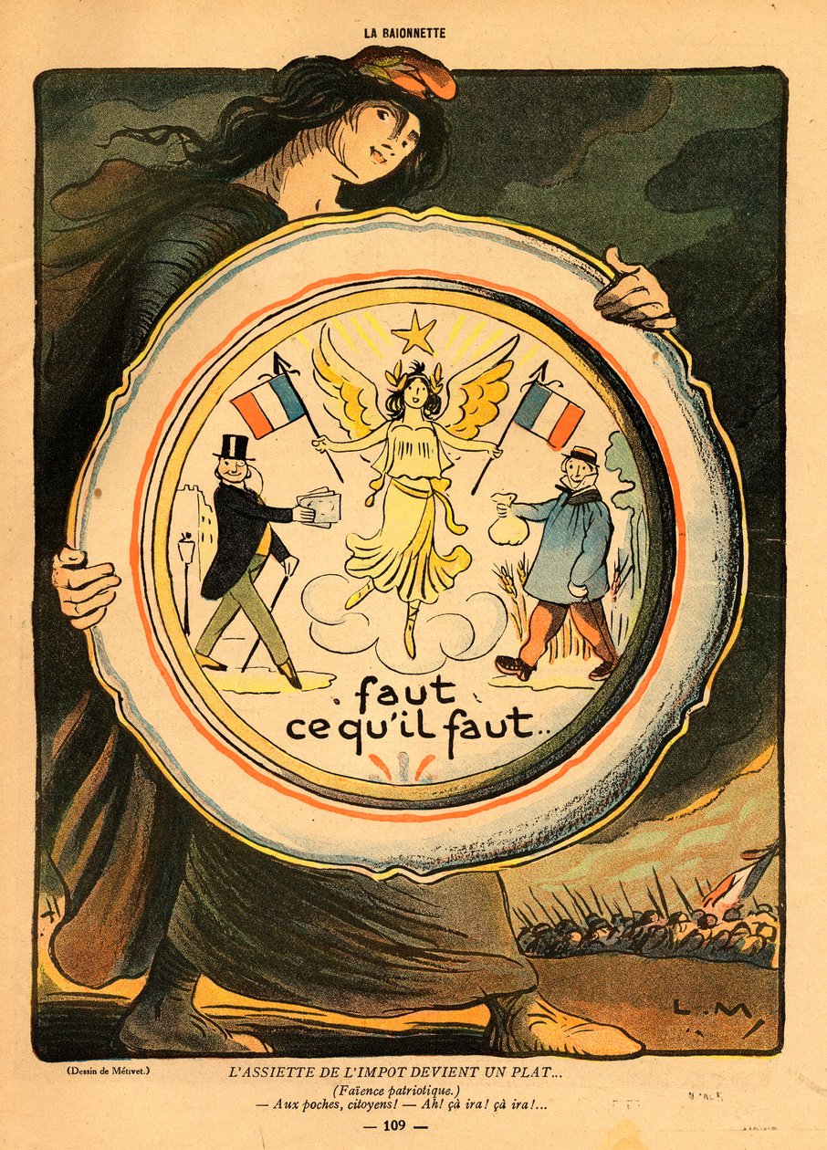 La Baionnette, Satírico en Colores de Lucien Metivet