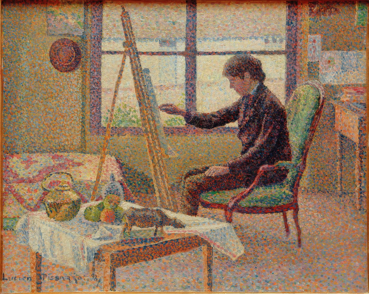 El taller del artista – Retrato del hermano de Lucien Pissarro
