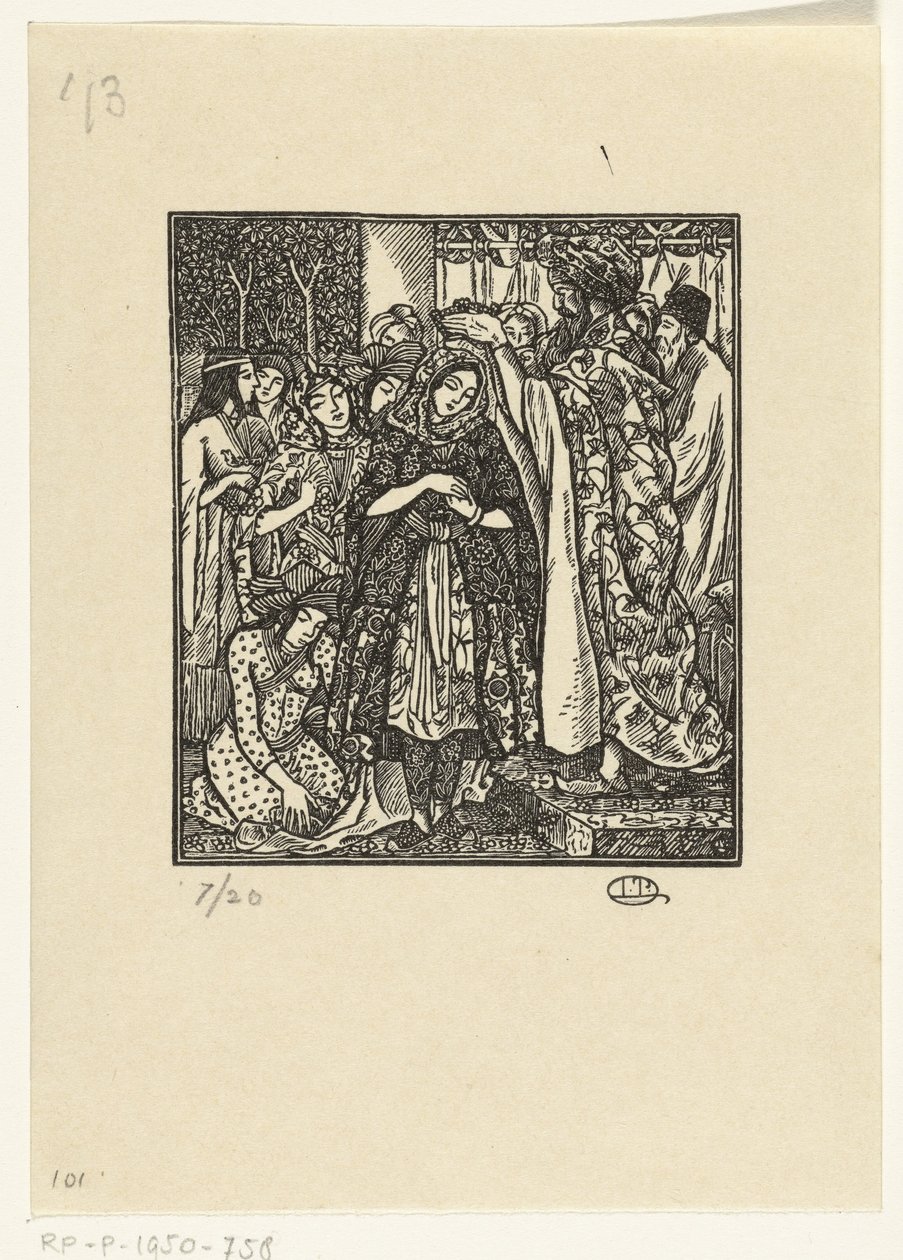 La coronación de Ester de Lucien Pissarro