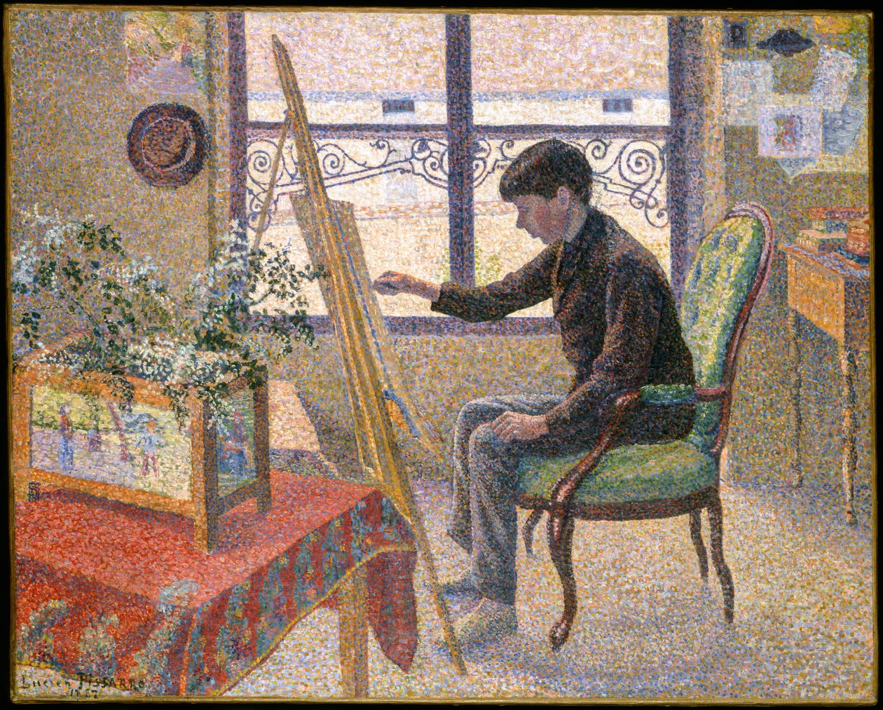 Interior del estudio de Lucien Pissarro
