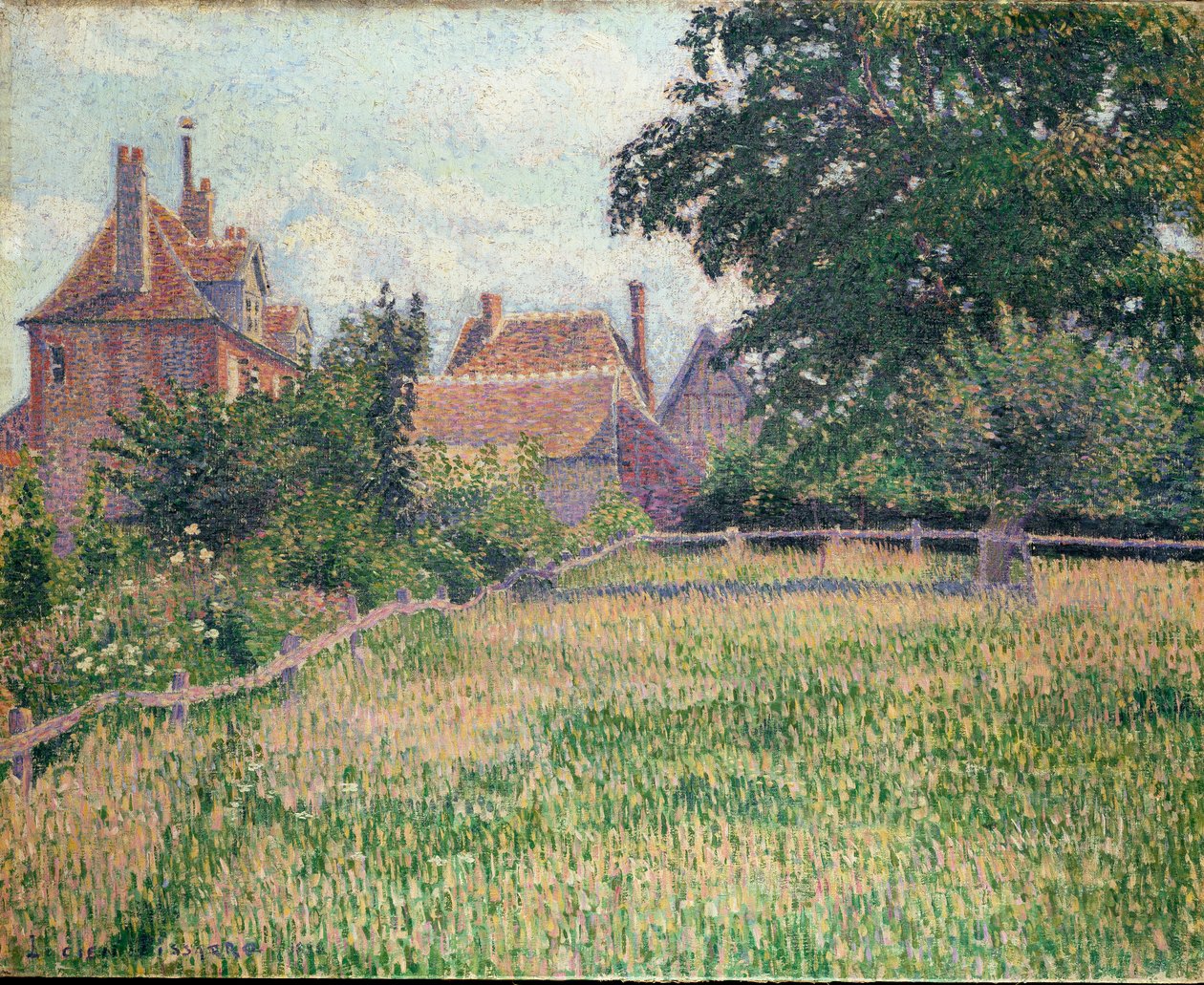 La Maison de la Sourde, Eragny de Lucien Pissarro