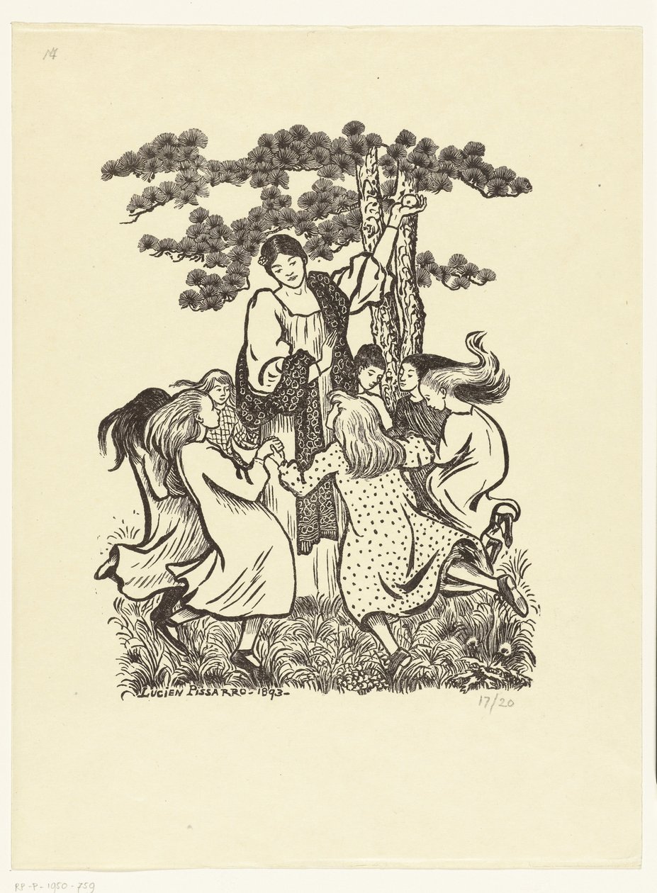 baile redondo La Ronde de Lucien Pissarro
