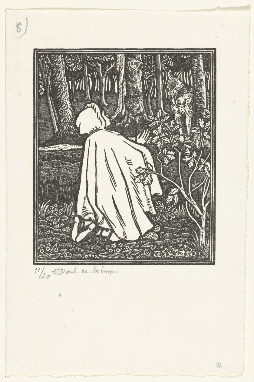 Roodkapje La Caperucita Roja de Lucien Pissarro