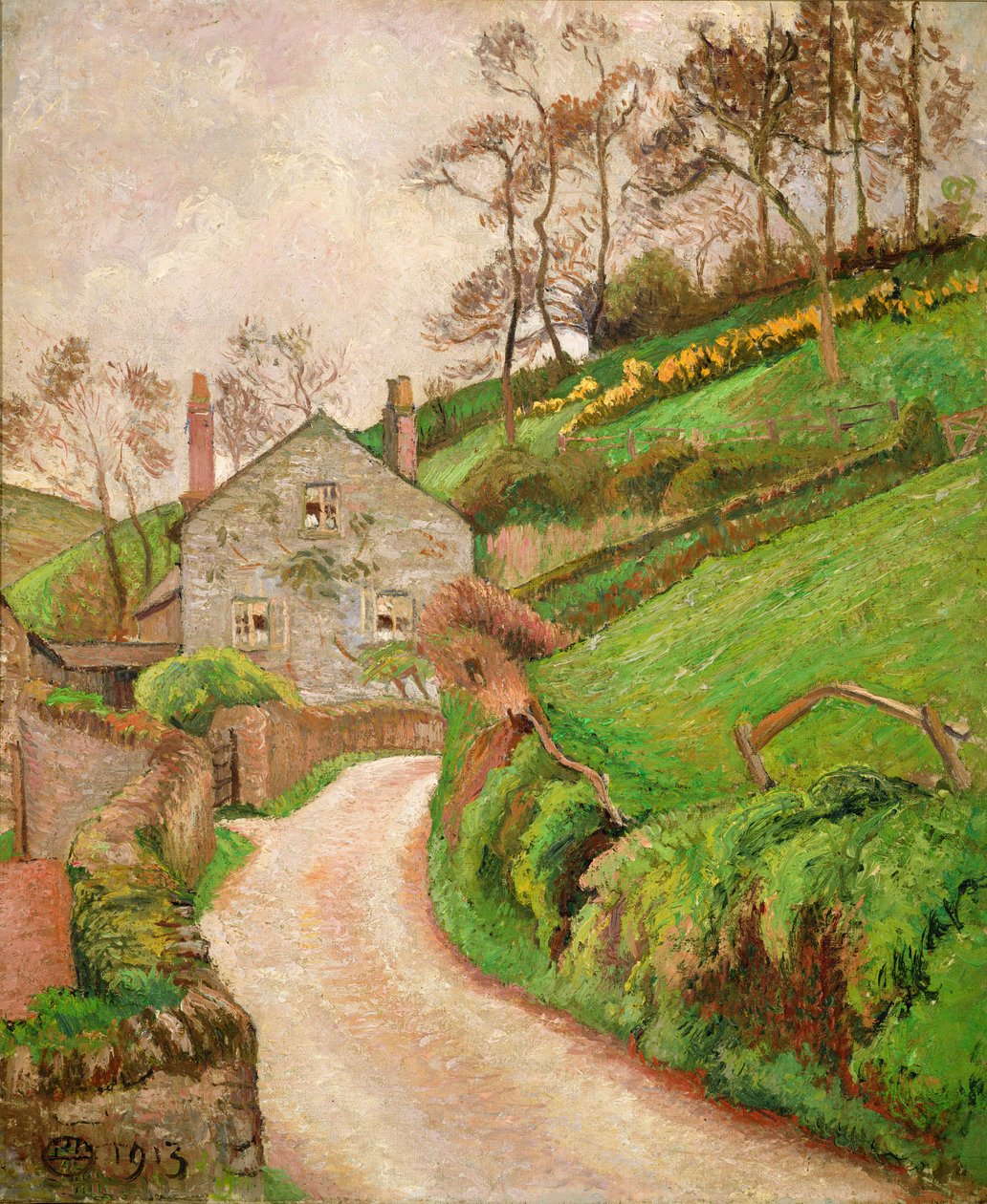 La casa del guardabosques o la cabaña del jardinero de Lucien Pissarro