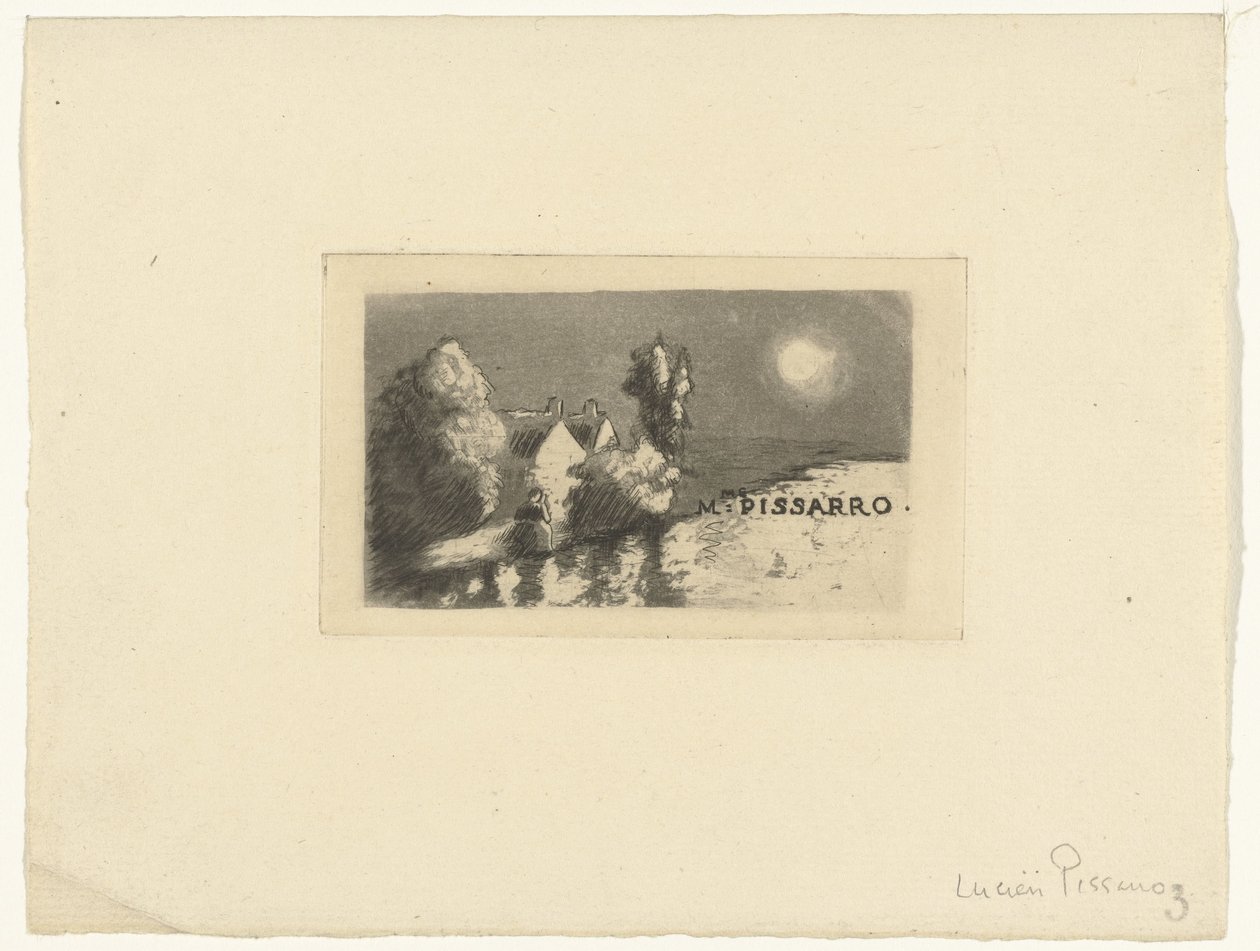 Tarjeta de visita de Madame Pissarro de Lucien Pissarro