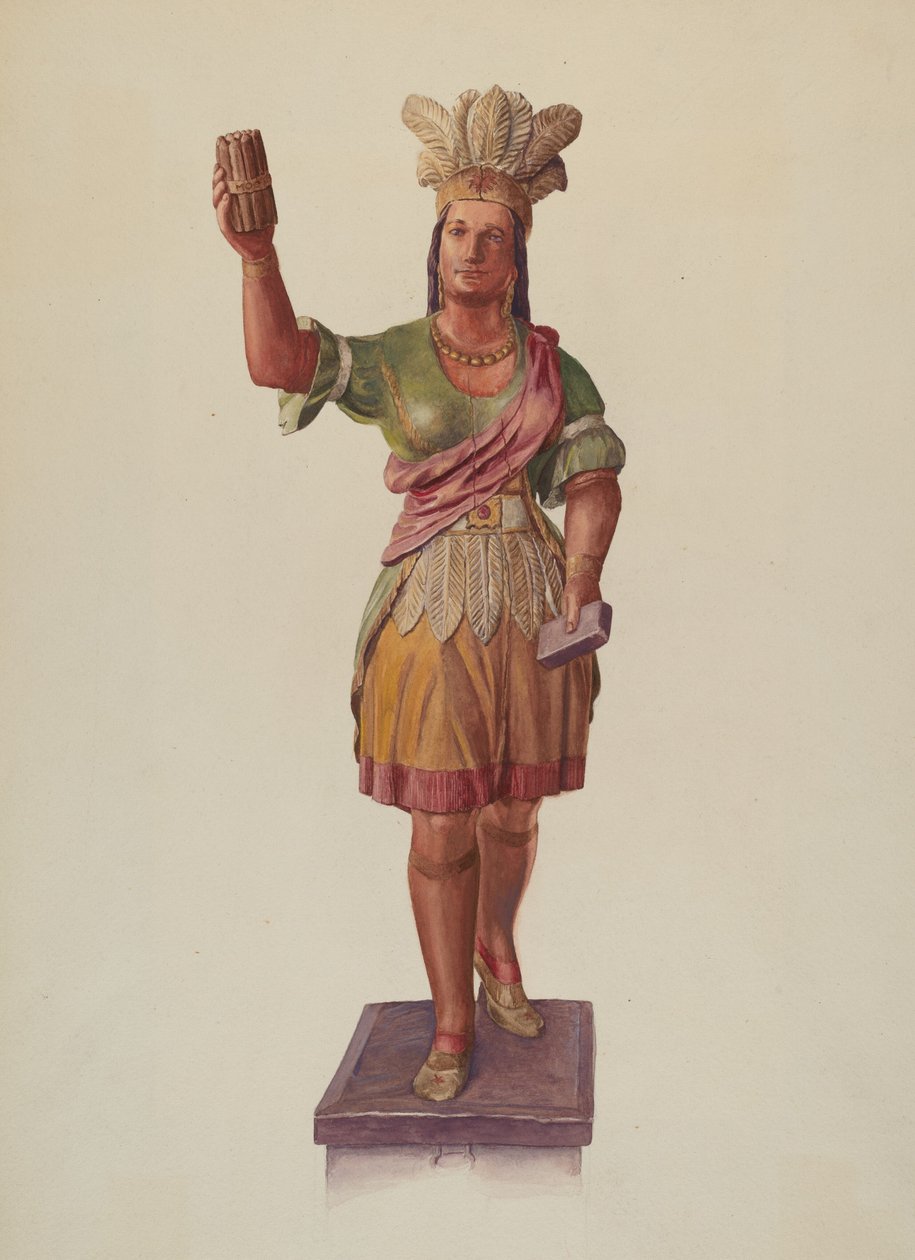 Pocahontas de la Tienda de Cigarros de Lucille Lacoursiere