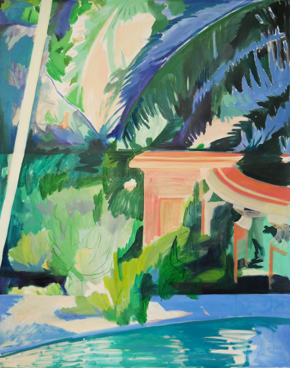 Columna, 2022 (óleo sobre lienzo) de Lucy Smallbone