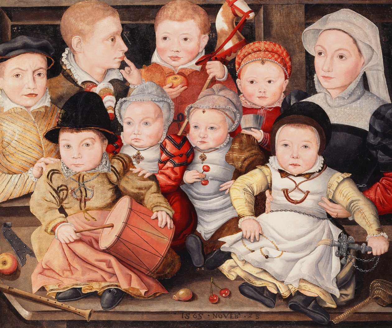 Retrato de grupo de niños, 1565 de Ludger Tom the Younger Ring