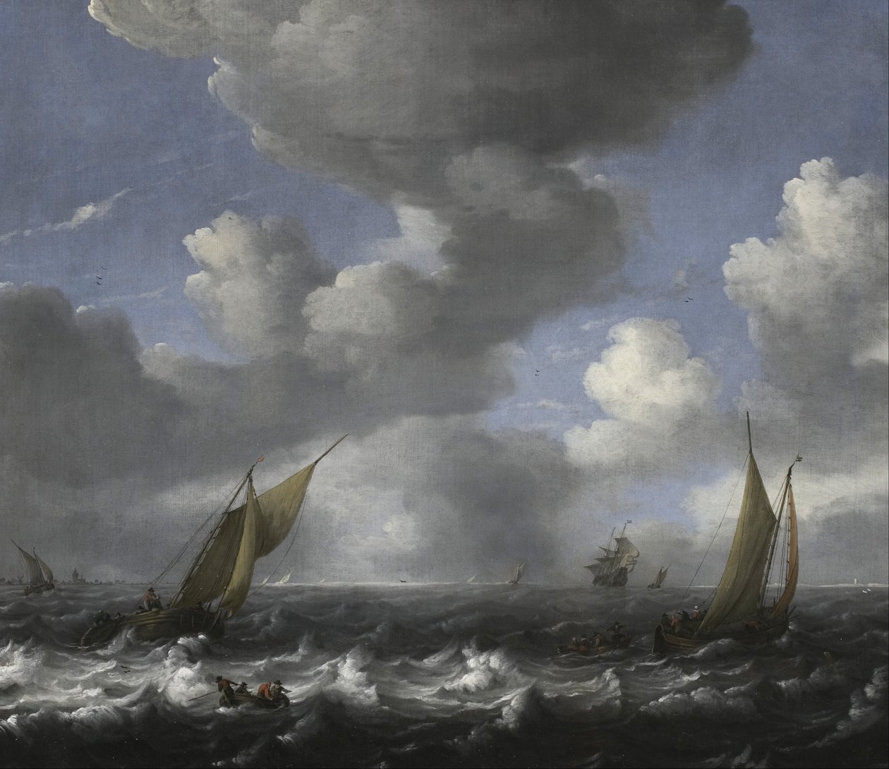 Marina y barcos de pesca de Ludolf Backhuysen