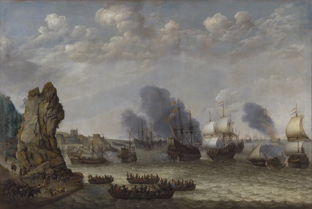 La batalla de los cuatro días, 11-14 de junio de 1666 de Ludolf Bakhuizen