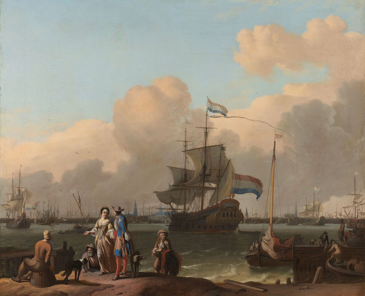 El Y en Ámsterdam, con la fragata "De Ploeg de Ludolf Bakhuysen