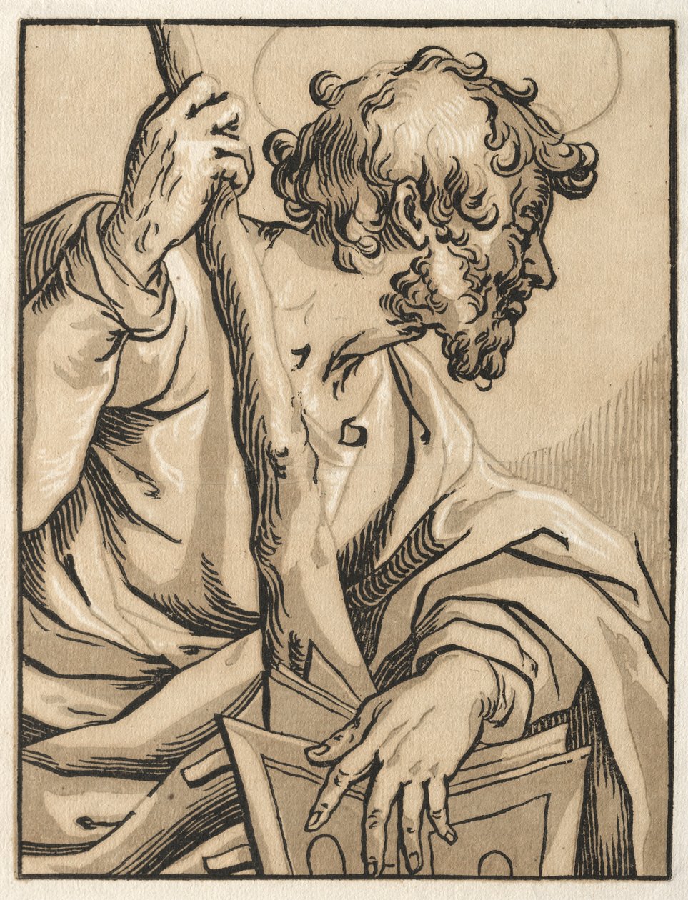 Cristo y los Apóstoles: San Judas Tadeo (con el garrote) de Ludolph Büsinck