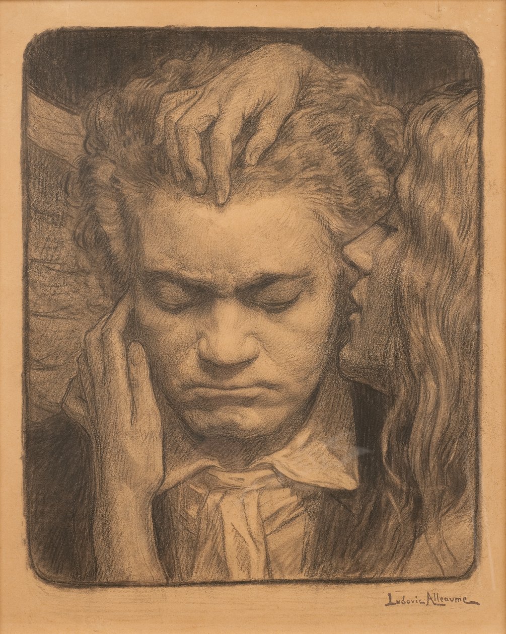 Beethoven escuchando a una musa de Ludovic Alleaume