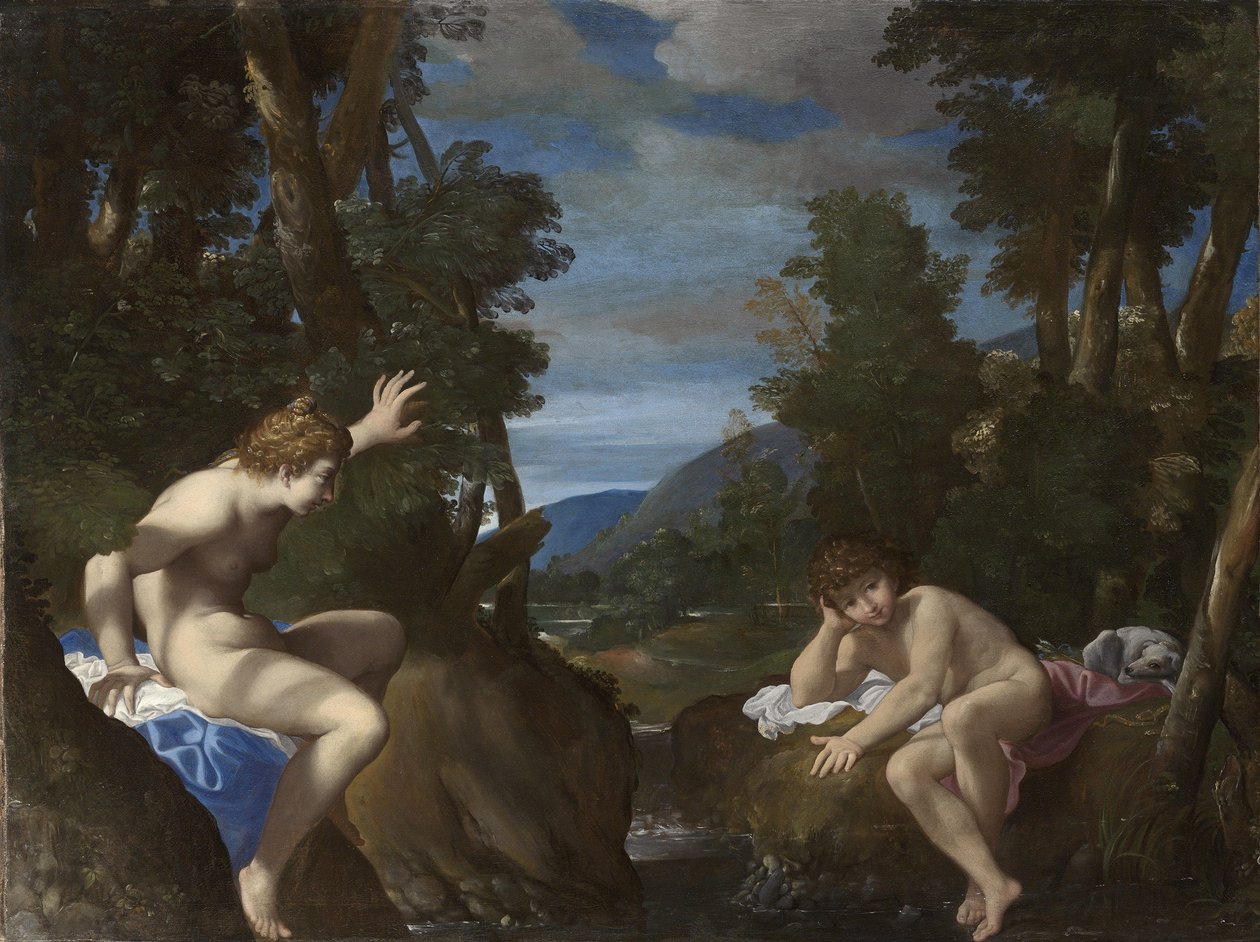 Salmacis y Hermafrodito de Ludovico Carracci