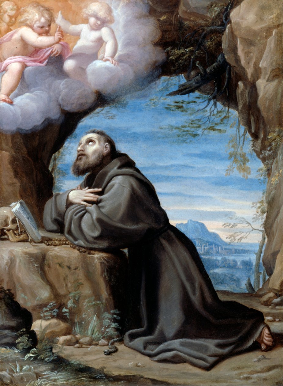 San Francisco en meditación de Ludovico Carracci