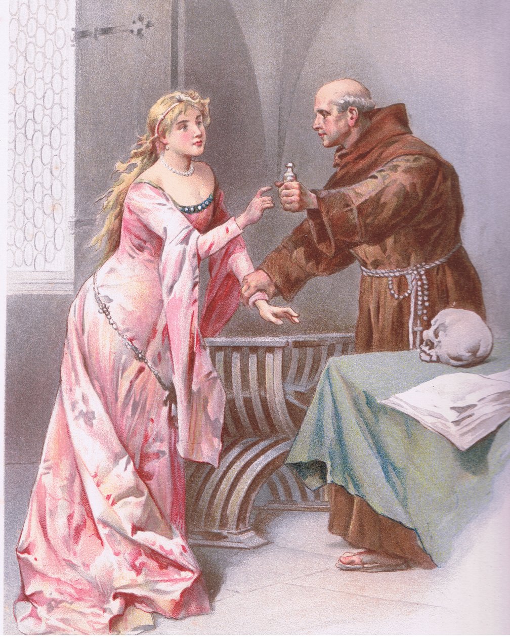 Fraile: Aguanta hija, veo una especie de esperanza, ilustración de Romeo y Julieta de Ludovico Marchetti