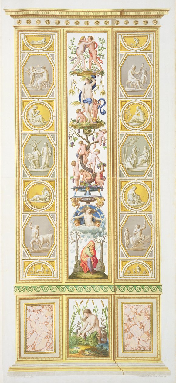 Panel de la Logia de Rafael en el Vaticano, de 