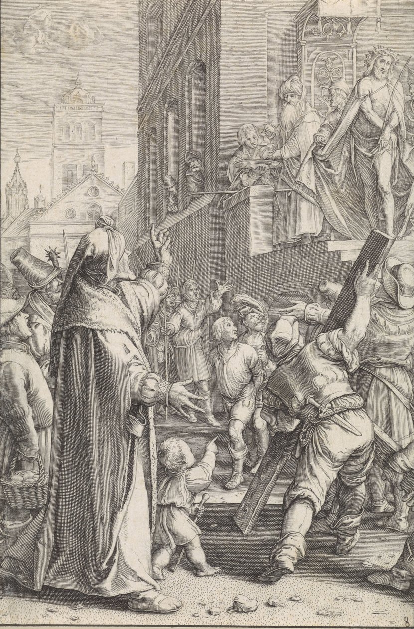 Cristo mostrado al pueblo (Ecce homo) La Pasión (título de la serie) de Ludovicus Siceram