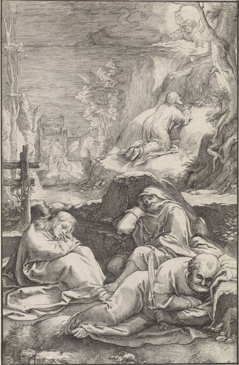 Cristo en el Huerto de Getsemaní La Pasión (título de la serie) de Ludovicus Siceram