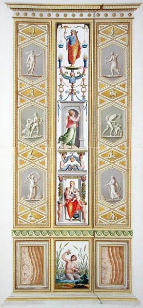 Panel de la Logia de Rafael en el Vaticano, de 