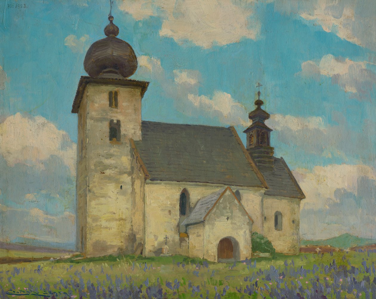 Iglesia gótica del Espíritu Santo en Žehra de Ludovit Cordak