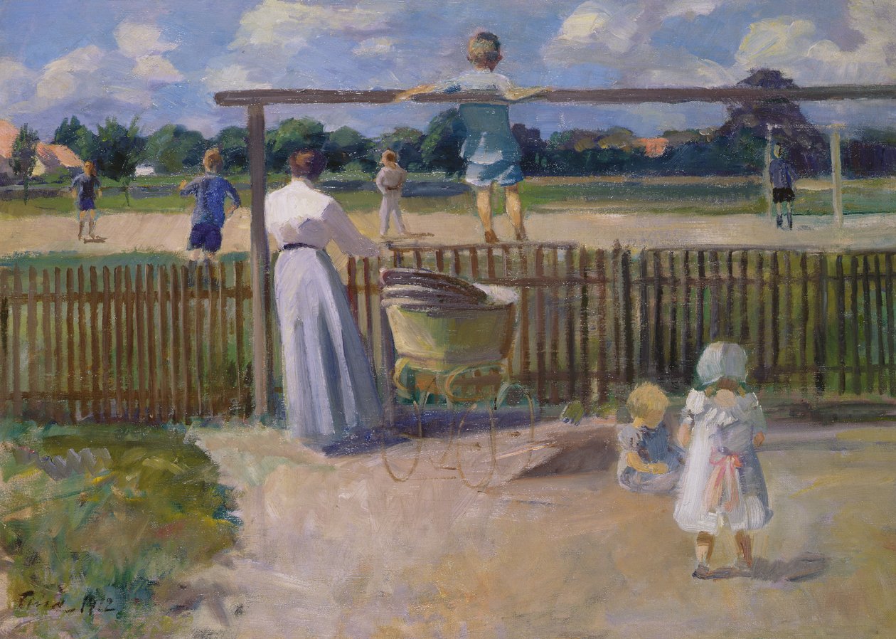 El partido de fútbol, 1912 de Ludvig Find