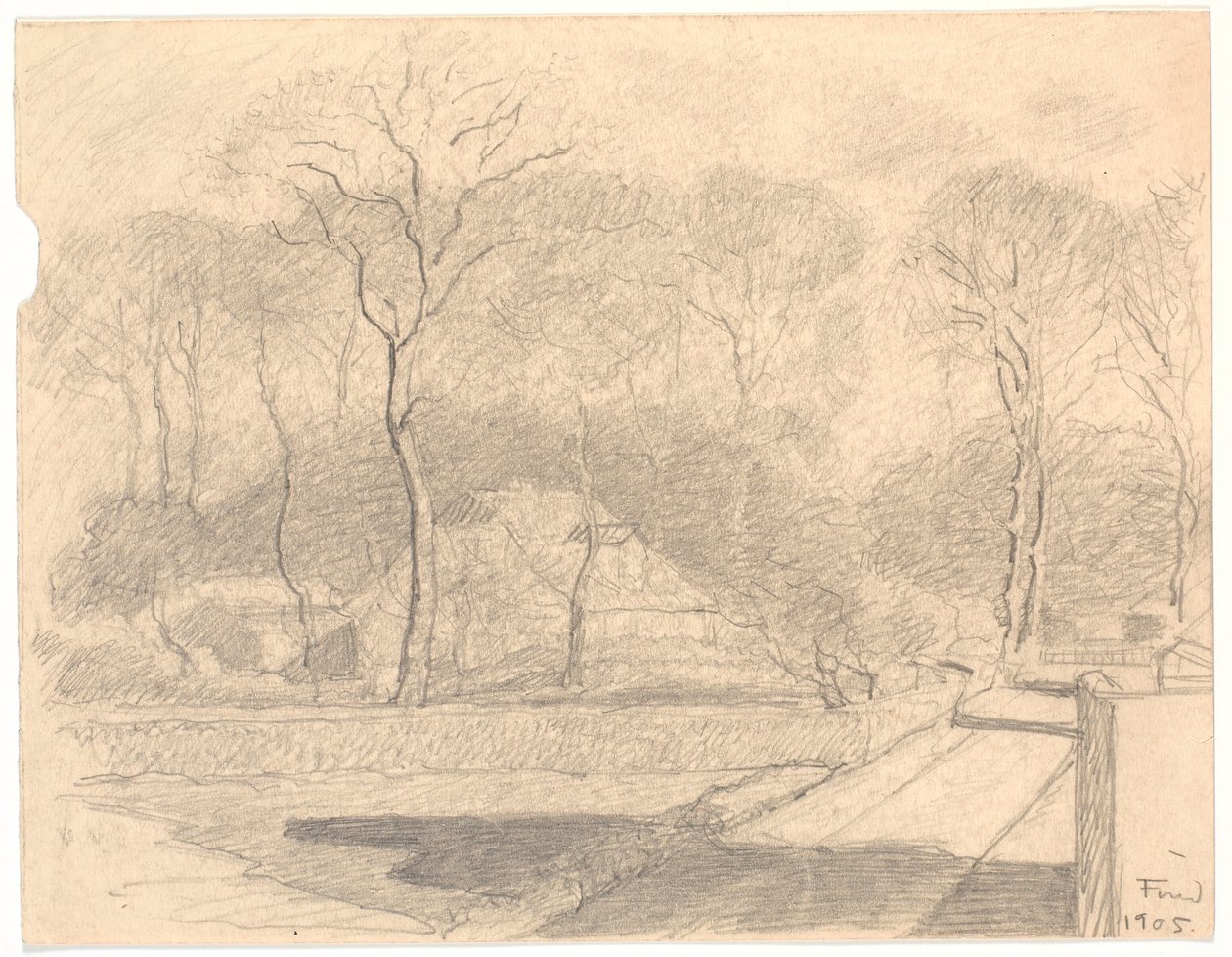 Casa en la entrada de un bosque de Ludvig Find