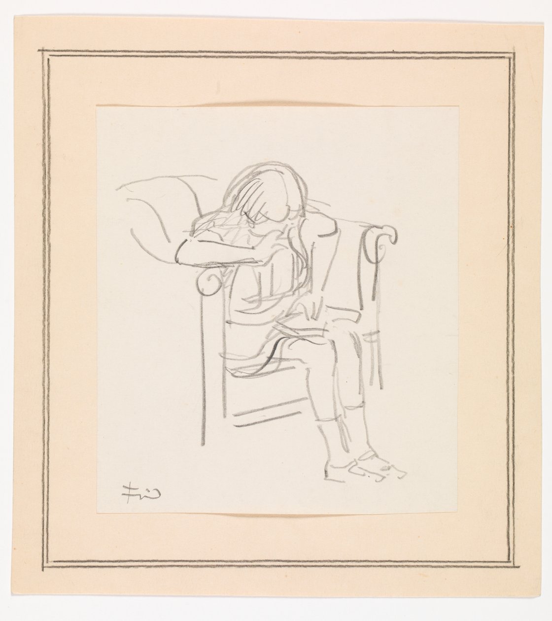 Chica Sentada en una Silla Leyendo de Ludvig Find