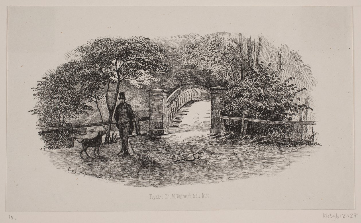 Parte del Jardín Frederiksberg de Ludvig Messmann