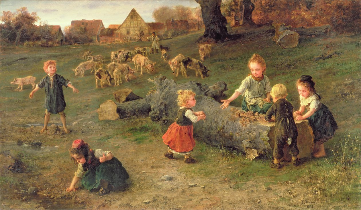 Pasteles de Barro, 1873 de Ludwig Knaus