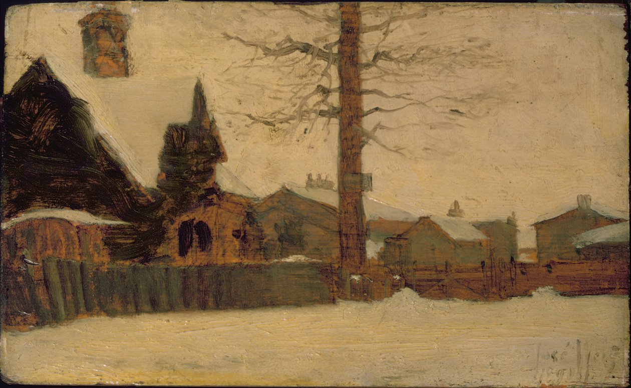 Una Escena de Invierno de Ludwig Munthe