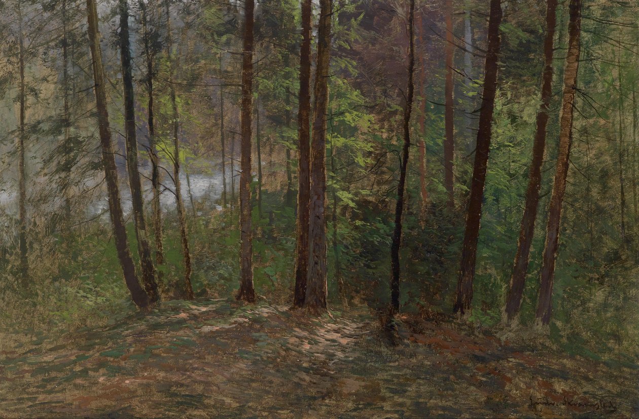 Interior del bosque de Ludwig Skramstadt