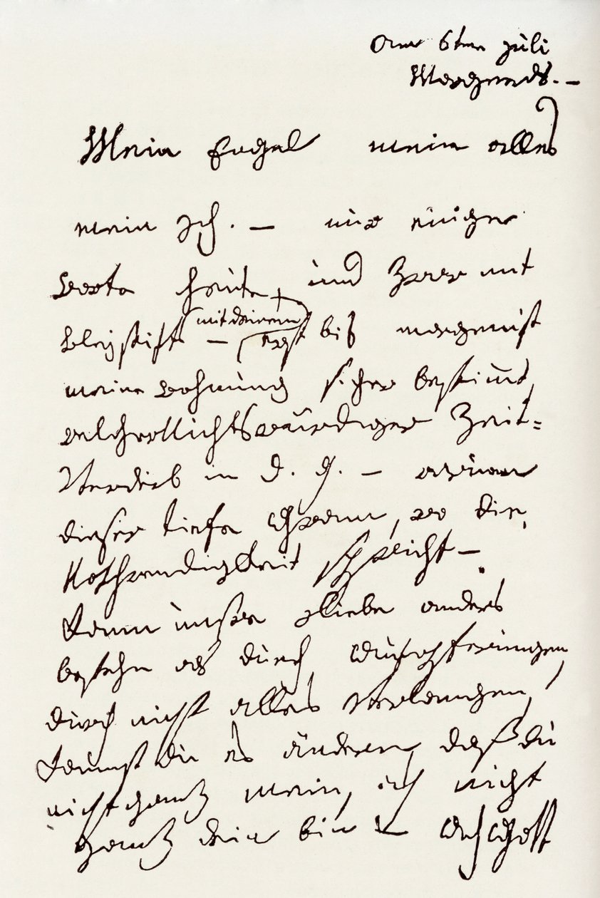 Carta de Beethoven a 