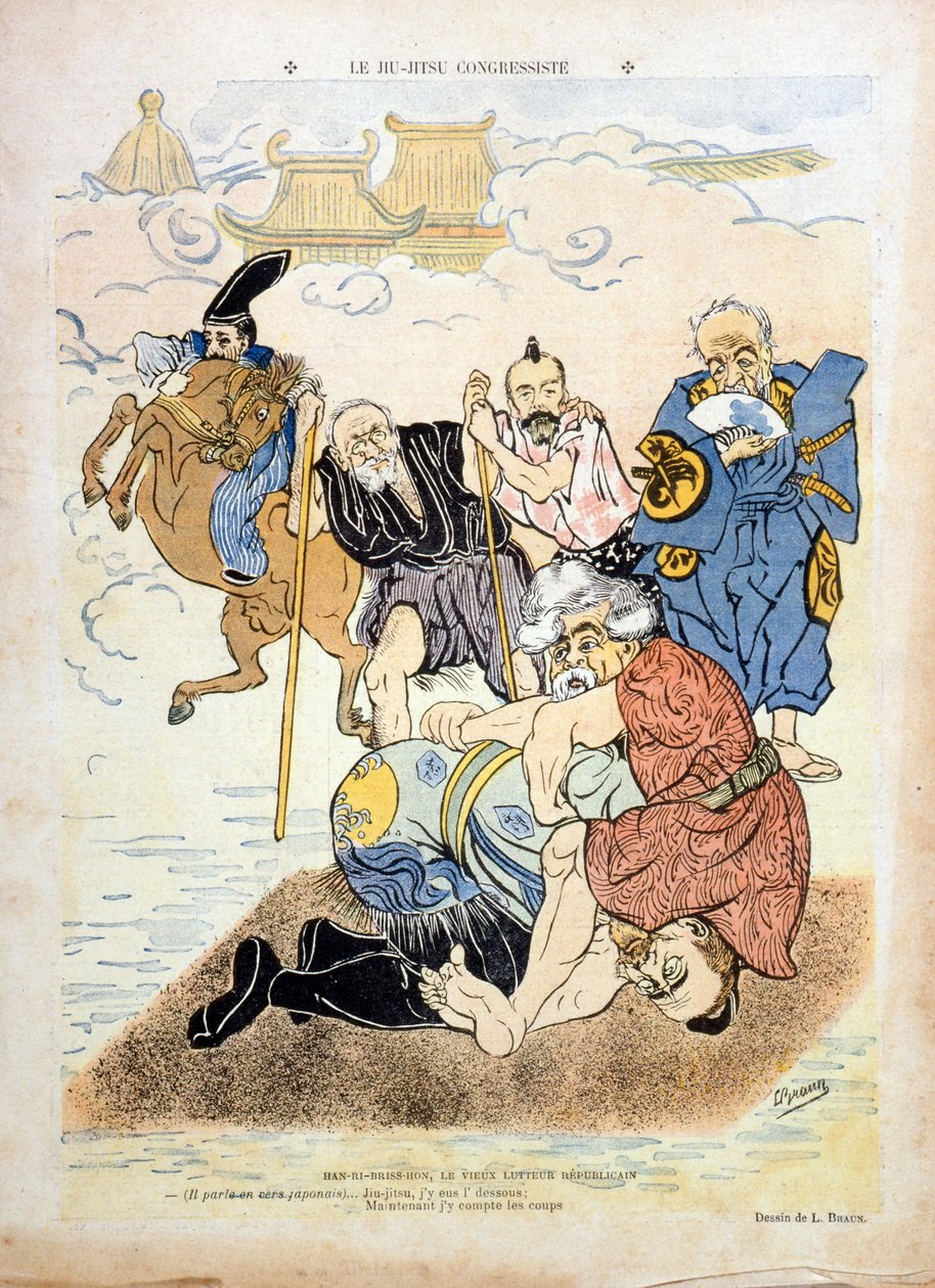 Caricatura de Braun que representa a Henri Brisson (1835-1912) de Ludwig Braun