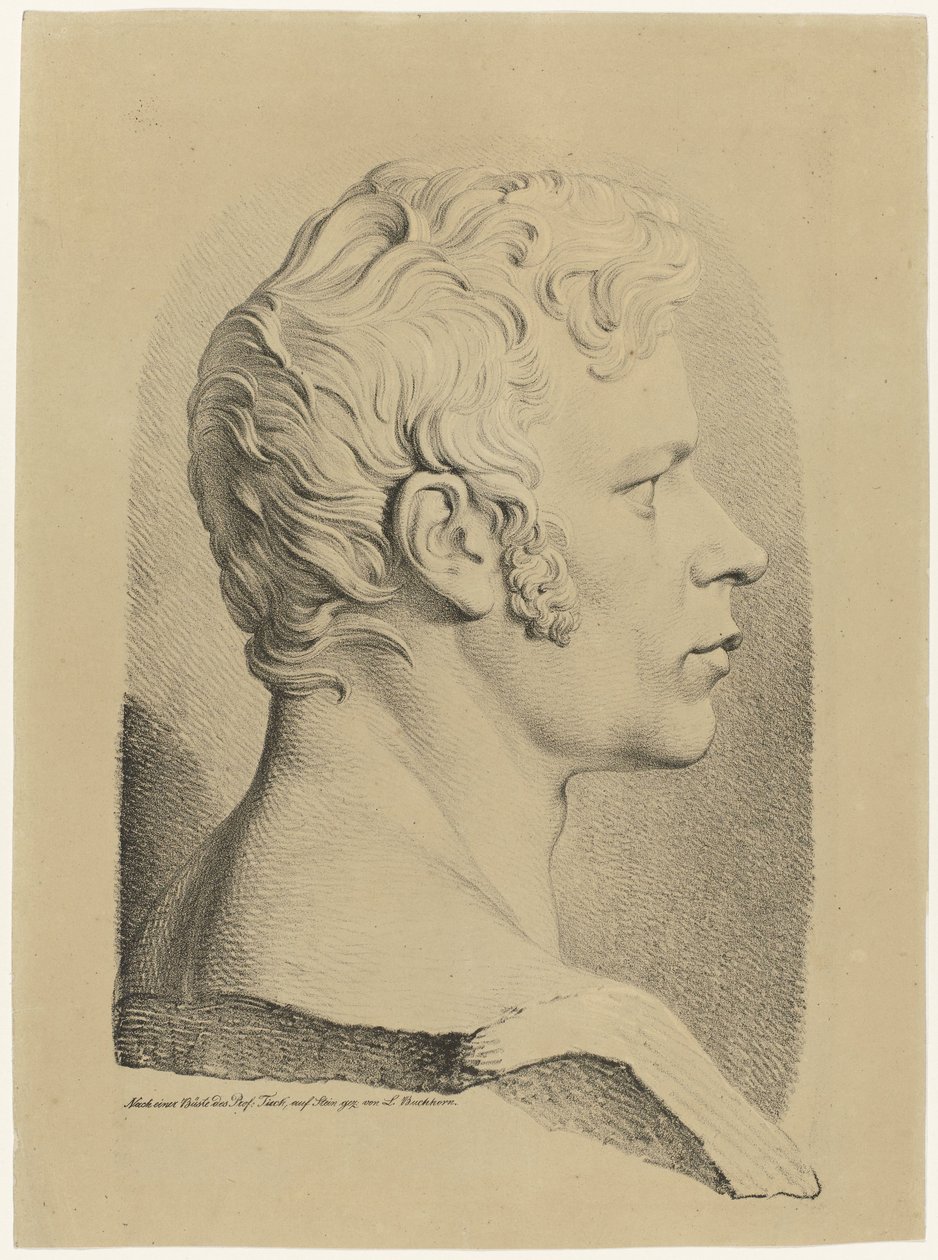 Busto retrato de Karl Friedrich Schinkel de Ludwig Buchhorn
